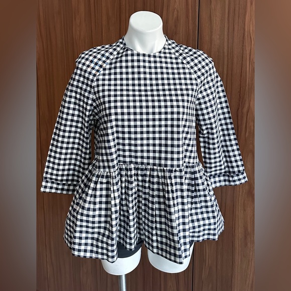 Victoria Beckham for Target Tops - Victoria Beckham for Target gingham shirt w/ peplum hem. Size S